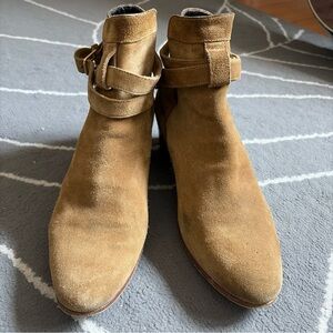 Yves Saint Laurent Tan Ankle Boots